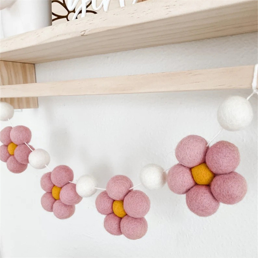 Ręcznie Robiona Filcowa Girlan – Baby Nursery Decor Girl recenzja i cena