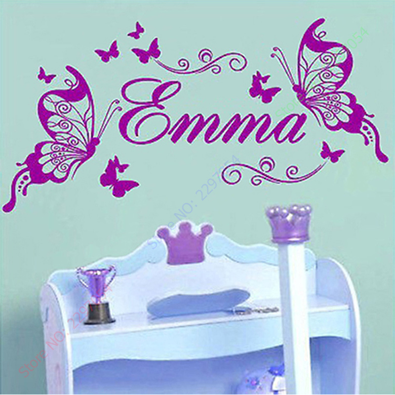 Nowe motyle spersonalizowana n – Baby Girl Nursery Quotes recenzja i cena
