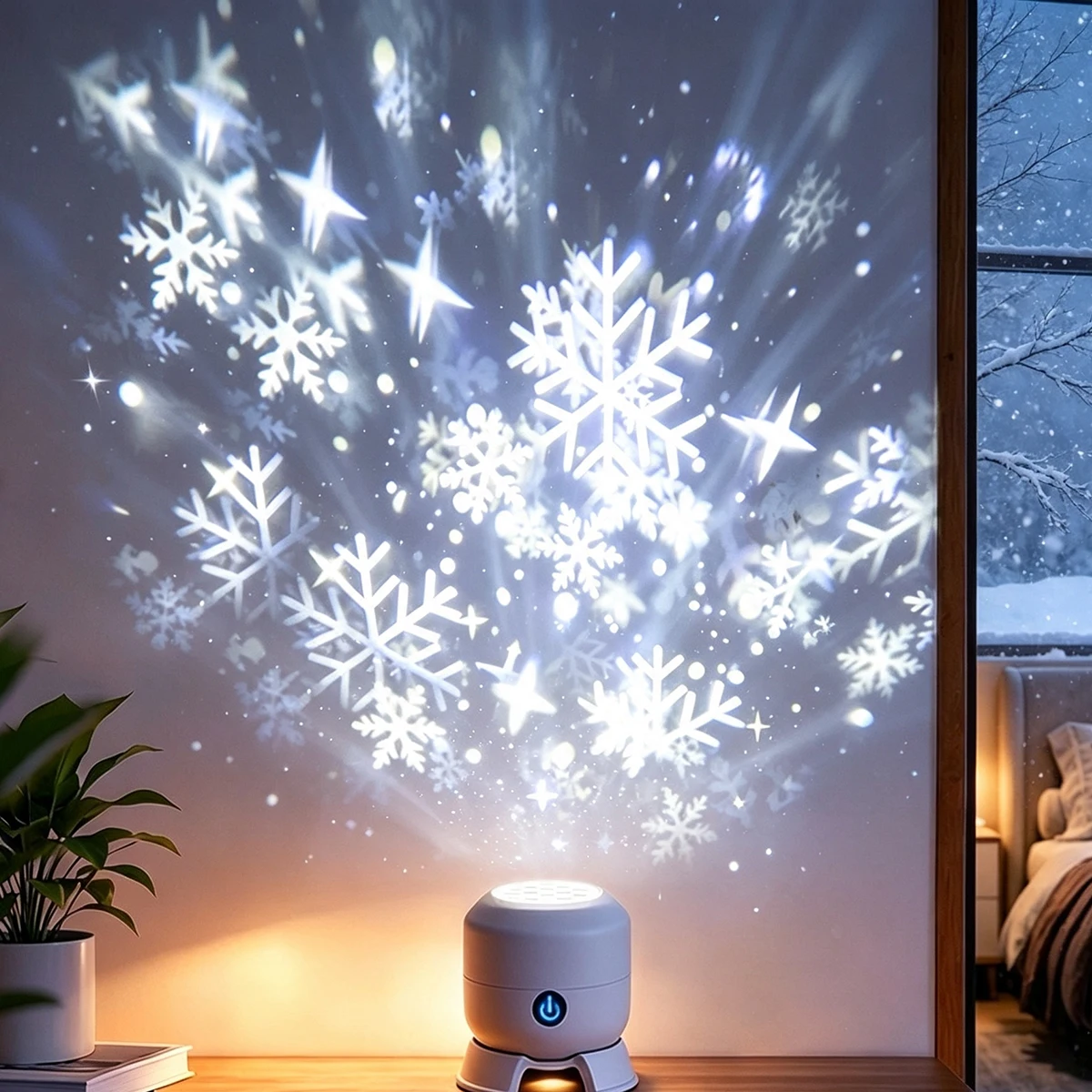 Lampa projekcyjna LED z rotują – Baby Nursery Wall Lights recenzja i cena